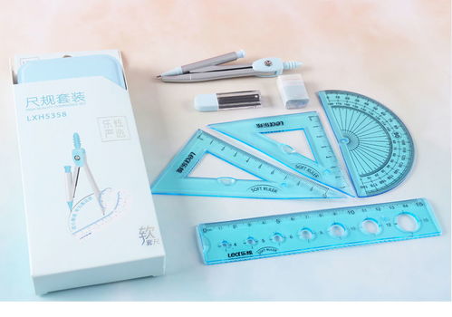樂炫尺子圓規套裝 點亮學習時光的可愛韓版文具